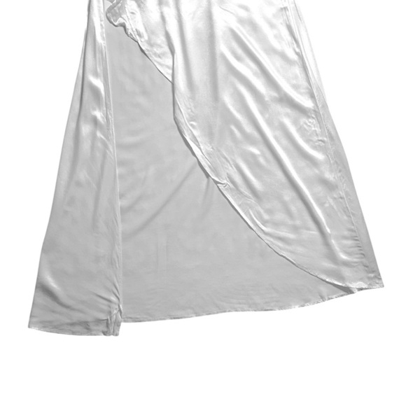 For Love & Lemons White Satin James Maxi Dress Women’s US S - Picture 3 of 9